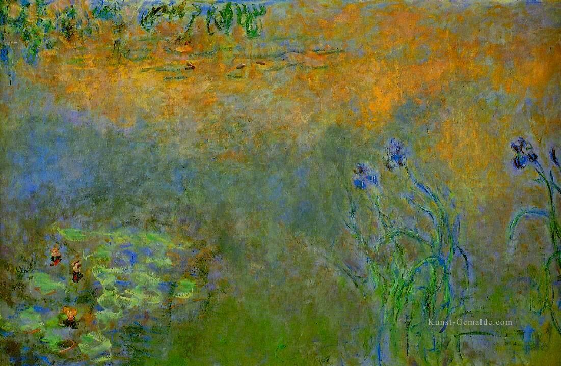 Seerosenteich mit Iris Claude Monet Ölgemälde